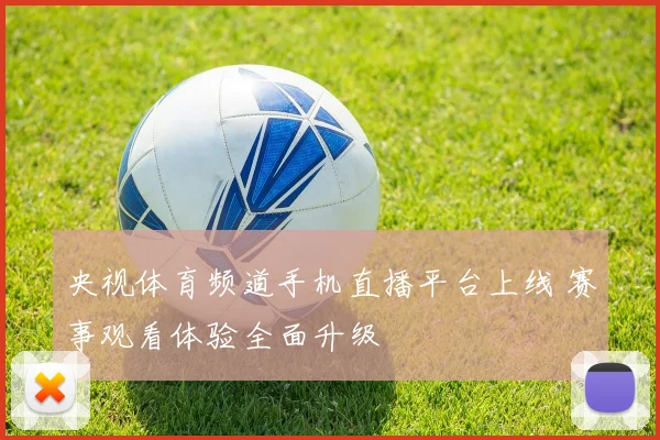 央视体育频道手机直播平台上线 赛事观看体验全面升级